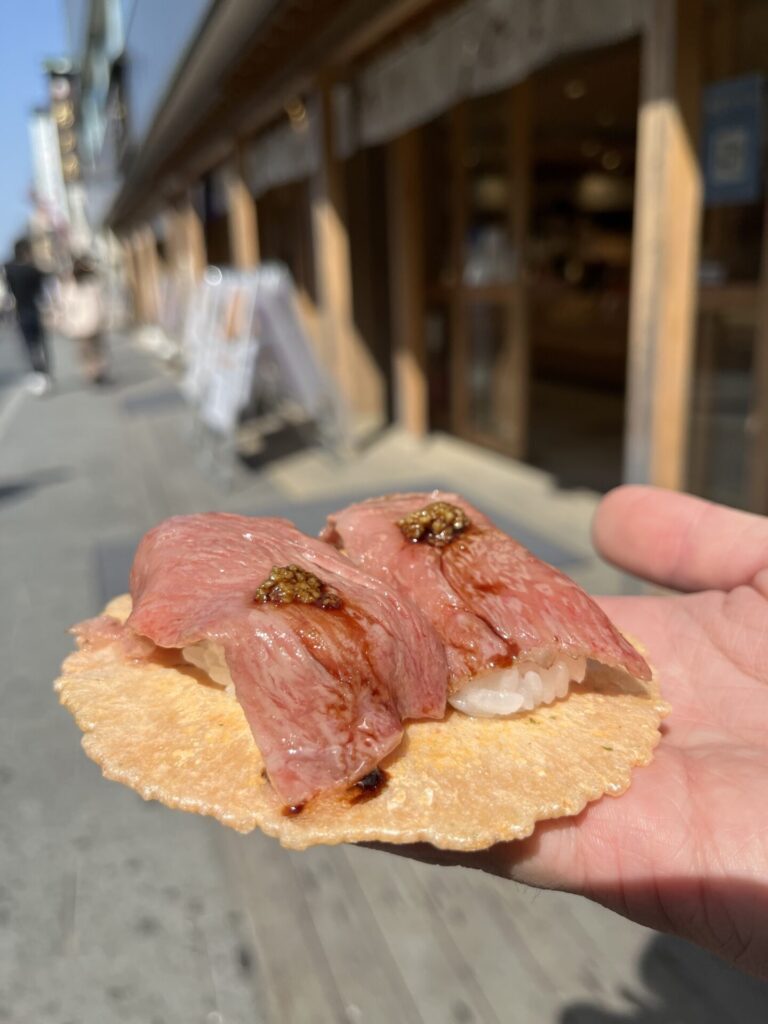 伊勢牛若丸　松阪牛サーロインにぎり